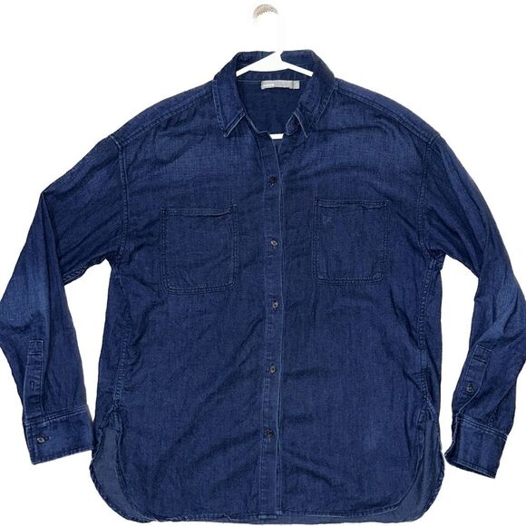 Vince Chambray Button Down Shirt - Picture 1 of 5
